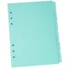 Schede di legante della pagina del separatore staccabile A5 Notebook Notebook PVC Accessorio