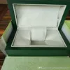 Top Luxury Watch Brand Green Original Box Papers Orologi regalo Scatole in pelle Card 0 8 kg per Rolex Watch Box194S