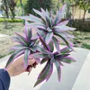 Decorative Flowers Artificial Lily Green Plant Leaves Home Balcony Decoration Plastic Potted Simulation Lilies Branchrd And Leaf Plants