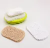 Soap Saver Drain Soap Pad draagbare badkamer Soap Dish Storage Accessoires Milieubescherming Mildeew Creative Anti Skid PVC SN5268