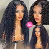 Brasileiro Jerry Curl Wig Lace Fronteiro peruca longa renda cacheada Frente de cabelo humano PRE PRECUDENTE 13x4 Perucas de renda para mulheres negras 150%de densidade