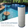 Emaysta Polyester Fiber Pleated Filter Element Tap Water Filtration Swimming Pools Spa Pools Fishponds Filtration Catrones 18.3x72cm Ersättare för AF100