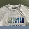 Mäns herr T-shirts Summer Trapstar Short Suit 2.0 Chenille avkodad Rock Candy Flavor Damer broderad botten Tracksuit T-shirt