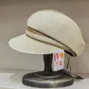 Berets UV Ochrona Słomiana Cap Women Sun Hat Brim Visor Flat Ivy Cabbie Beret Paperboy Outdoor Beach 230821