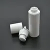 50st 15 ml Cylindrical Silver Edge Plastic Emulsion Airless Pump Mini Bottle Empty Cosmetic Prov Packaging Container SPB101 FHIMS