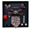 Bow Ties Tie Men's Business Administration Career 8-piece Gift Box Set Boyfriend Elder Birthday 7cm Pick-up Men Accessories