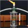 Tuyaux De Fumer Led Glow Verre Narguilé Pipe Fumée Shisha Jetable Brûleur À Huile Ash Catchers Bong Percolater Bubbler Cadeaux Tabac Bol A Dhcf5