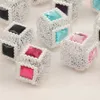 Acrylic Plastic Lucite Cordial Design 50Pcs 16*19MM DIY Beads/Rhinestone Effect/Jewelry Accessories/Cube Acrylic Bead/Jewelry Findings Components 230820