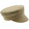 Beretten Zomer Militaire hoeden voor vrouwen Fashion Sailor Hat RB Letter Borduurde Peaked Cap Causal Raffia Straw Hat Travel Flat Top Cap 230821