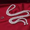 Cadenas 900mm collar de perlas largas reales para mujeres ajustable 9-10mm tamaño nupcial joyería de agua dulce natural