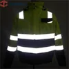 Herrjackor Herrarbeten Wear Winter Jacket Reflekterande Hög synlighet Winterjacket EN471/ANSI Vattentät vinterjacka 230821