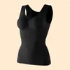 Camisoles Tanks Women Tank Top Body-Slimming Shapewear for Tummy Control Wide Shourder Straps Removable Pads