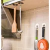 Haken Küchenwand Haken Kleber Kleiderbügel Transparent Edelstahl Starker Türschlüsselhalter für Badezimmertuch