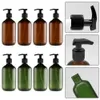 Sıvı Sabun Dispenser 4pcs 500ml Banyo Sabun Dispenser Yeniden Kullanılabilir El Pompası Dispenser Şişe Banyo Duş Jel Şampuan Doldurulabilir Şişe Konteyner 230820