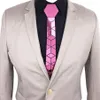 Bow Ties Acrylic Mirror Men Shiny Necktie Fashion Jewelry Pink Skinny Diamond Plaid Geometric Slim Bling2200