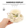 Миски 1 Set Latte Mug Керамическая чайная чашка пить с аксессуаром по блюдце