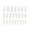 False Nails White Aurora Long Ballet Fake Ultra-flexible Lasting For Daily And Parties Wearing