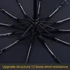 Umbrellas Big 12 Ribs Strong Umbrella Enlarge 106cm Diameter Automatic UV Parasol Wind And Rain Resistance Bumbershoot