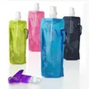 Water Bottles Wholesale- Useful 480ml Portable Foldable Bottle Ice Bag Running Outdoor Sport Camping Hiking Random Color1