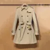 Designer Womens Trenchetes Jackets Coats Original Windbreaker moda clássica de estilo britânico de estilo bege casaco casual com 259c