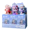 Action Toy Figures Genshin Impact Q Version Figure Set Anime Keqing Qiqi Childe Xiao Kawaii GK Mini Figurine Collectible Model Gift Toys 230818