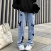 Frauen Jeans Lose Baggy lässig Denim Hip Hop Streetwear Straße Hosen Kleidung 2023 Schmetterlingsdruck Frauen Hosen Frau