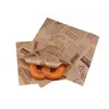 Backpaket Food Pack Pack Fettleiter Papiertüum Sandwich Donut Brot Wrapper Hamburger Papiertüte Küche Zubehör zum Mitnehmen Wrap Zeitung Dreieck Verpackungstasche