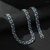 Chains Cuban Chain Multi-size Couple Necklace Hip Hop European American Fashion Jewelry For Men's Personality Rock Sweet Pink