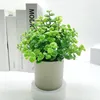 Decorative Flowers 1PC Simulation Plant Potting Garden Arrangement Plastic Home Decoration Table Ornament Fake Bonsai High Quality