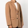 Mélanges de laine pour femmes automne et hiver style italien haut de gamme loisirs silhouette épaulette mélangée double face veste de costume en laine 230818