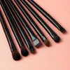 Pinceaux de maquillage 7 pièces/ensemble pinceau Eyeliner à sourcils pinceaux de maquillage pour les yeux doux fard à paupières mélange contour des sourcils mince Eyeliner cosmétique femmes outil de beauté HKD230821