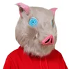 Party Masks 1pcs/Lot Halloween Mask Latex Full Face Mask Plus Pig Head Party Horrible Porps for Adult Wear 230818