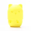 Boîtes de rangement 10 couleurs chaton bouffée de poudre support de séchage support d'oeuf Portable Silicone souple cosmétique éponge boîte outils de maquillage