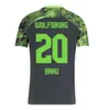 23 24 Wolfsburg Heren Voetbalshirts BAKU L.NMECHA ARNOLD WIND Thuis Uit Trainingskleding Shirt Korte Mouwen Voetbal Jersey Uniformen