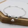 Anklets 925 Sterling Silver Small Fish Elbow Anklet Jewelry for Women Girls Cute Lotus Bell Beads Bracelets on Leg Foot Ornament JL006 230821