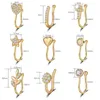 مقطع قلب الموضة على حلقة الأنف النجمة المزيفة الأنف ثقب مقطع على كروس الأنف مقطع مجوهرات مزيفة فو ثقب نيز