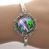 Charm Bracelets Special Offer Color Rexture Lace Bracelet Art Image Glass Dome Convex Accessories Jewelry Gifts FHW594