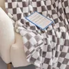 Cobertores espessados ​​xadrez de lã difusos de lã coberta Ultra Soft Reversível Cantendo de Microfibra de Gingham quente Gingham cobertores para sofá de cadeira de sofá 230818