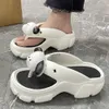 Slippers Women Hole Flip Flops with Charms Summer Non-slip Casual Beac EVA Flat Soft Outdoor Slides Girl Shoes Platform Sandals HKD230821