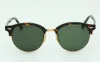 Occhiali da sole classici da vista Uomo Donna Occhiali da sole vintage di lusso rotondi Occhiali da sole a specchio moda maschile femminile con scatola in pelle Gafas De Sol Hombre