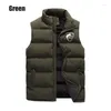 Hommes Gilets Bikinis Secret Hommes Automne Hiver Col Montant Gilet En Plein Air Chaud Vers Le Bas Gilet Casual Sans Manches Fasion Imprimé Veste Manteau