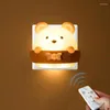 Luci notturne da 0,2 w Light Control plug-in Luce a forma di orso LED LAMPAGGIO LAMPAGGIO DELL'INCONTRO DELL'INCONTRO DELL'INCONTRO