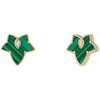 Luyi Jewelry Ivy Earrings New Light Luxury Earrings Temperament Green Malachite Studded Beads Small Earrings