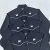 Vestes pour hommes Hommes Femmes Vêtements Vintage British Style Papillon Broderie Streetwear Noir À Manches Longues Manteaux AWGE Aiguilles Veste J230821