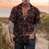 Chemises décontractées pour hommes Awaiian Sirt Male Enry Oliday Tee Tops Sort Sleeve Arajuku Coconut Tree Print Col en V T-Sirts surdimensionnés