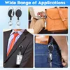 Keychains 6Pcs/Set Retractable Badge Holder Reel ID Key Card Tag Ring Chain Clips