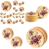 Plugs Tunnels Yoga Body Jewelry OM Simbolo Logo Fiore Espansioni a orecchie di legno Gasso di barella 6-16 mm Piercing e consegna a goccia 314kr Ot7yt