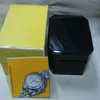 square black wooden box for watches booklet card tags and papers in english222J