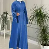 Vêtements ethniques 2023 Eid Perles Femmes Musulmanes Abaya Cardigan Maroc Robe De Soirée À Lacets Maxi Abayas Caftan Islam Turquie Arabe Robe Longue