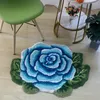 Carpets Irregular Rose Flower Tufted Carpet Doormat Bathroom Mat Soft Art Flocking Anti-slip Absorbent Floor Home Decor Rug